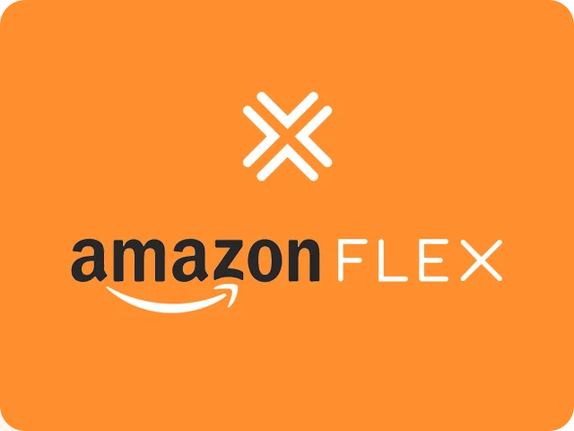 Illustration for Amazon Flex workers with a vehicle and cash coins