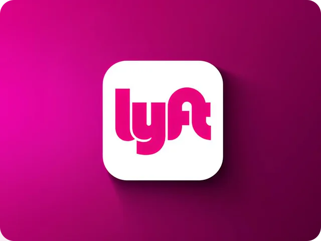 Illustration for Lyft workers with a vehicle and cash coins